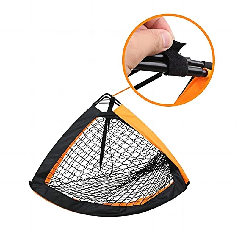 Gawang Sepak Bola Lipat Portabel Bahan Fiberglass Model Kotak, Set Gawang Sepak Bola Pop-Up dengan Tas, Peralatan Latihan
