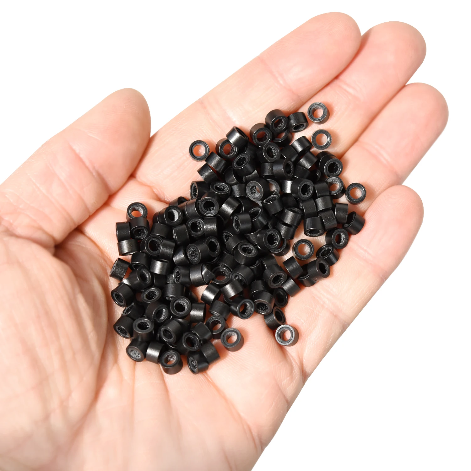 HOT! 1 Bình Sữa/100 Chiếc Micro Liên Kết/Hạt + 1 Chiếc Kéo Câu + 1 Máy Tính 3 Lỗ Kìm làm Tóc Bộ Dụng Cụ