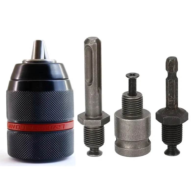 1/2-20UNF 13mm keyless drill chuck Hex Shank/SDS/Socket Square Female Adaptor Hardware Tool Professional