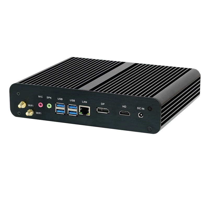 11th Gen Quạt Không Cánh Mini PC Intel Core I7-1165G7 Windows 11 2 * DDR4 M.2 NVMe + Msata + 2.5 ''SATA HTPC NAS HDMI DP