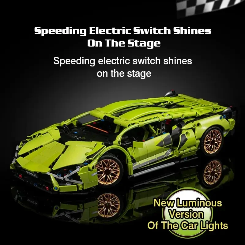 Bouwstenen Racewagen Model Afstandsbediening Elektrische RC Auto Versie Optioneel Constructie Speelgoed Kerst Jongen Kinderen Volwassen Cadeau