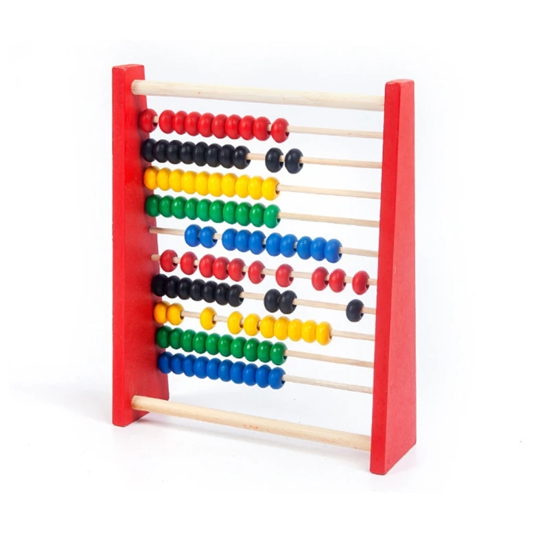 Colorful Beads Wooden Abacus Intelligence Development Abacus Chlidren Mathematics Educational Toy Calculate Bead Counting Abacus