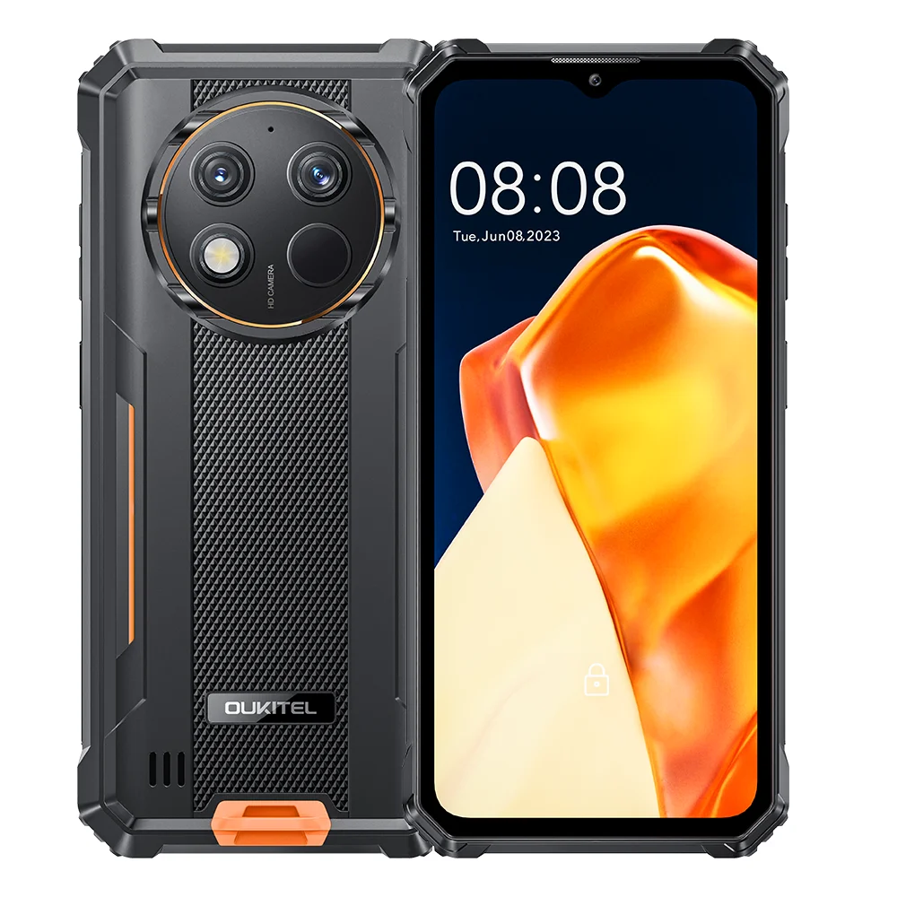 【Marke+】OUKITEL G1 Robustes Telefon -24(6+18)GB+256GB, 6,52" Display, IP68 wasserdicht, NFC-Smartphone, Android 14,48MP Kamera
