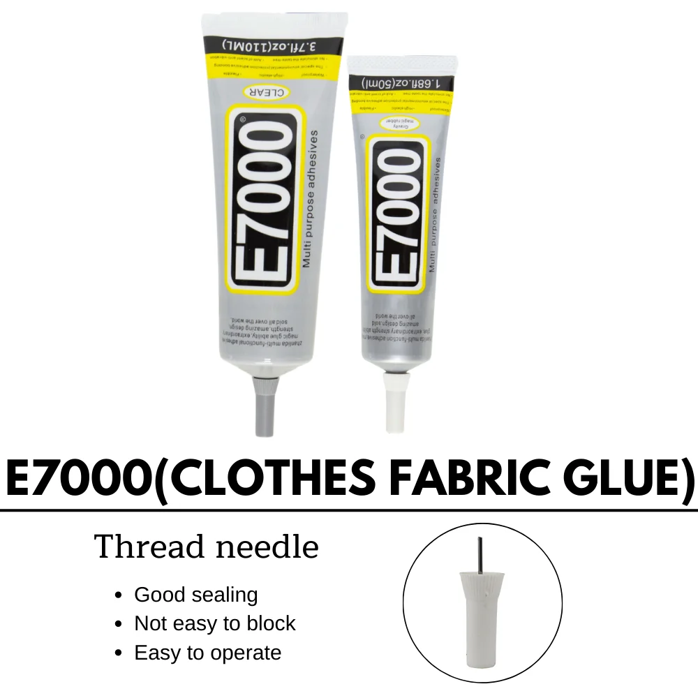1pcs DYM E7000 50/110ML Clear Contact DIY Cloth Fibre Fabric Adhesive Multipurpose Wedding Dress Leather Bag Diamond Glass Glue