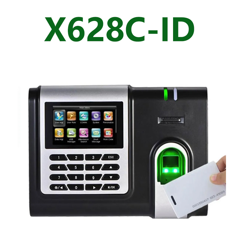 Software de Gestión de asistencia de tiempo de red gsm biométrico, X628-C + ID, huella dactilar, asistencia de tiempo