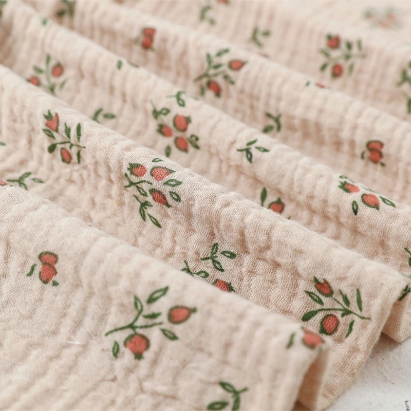목화 Swaddle 담요 아기 담요 솔리드 컬러 꽃 인쇄 모슬린 기저귀 Swaddle 새로 태어난 Crinkle Fabric Born 유모차 커버