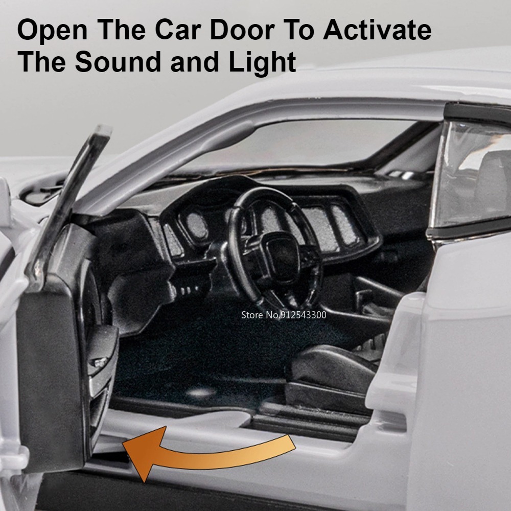 1:32 スケールチャレンジャーヘルキャットおもちゃの車モデルダイキャストメテルプルバックマッスルカーモデルサウンドライトコレクションギフト子供のための