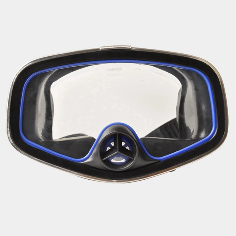 Smart-2X Yon Sub Scuba Diving Classic Free Dive One-Window Silicone Purged Mask Black Nose Valve Large Frame Adult Diving Mask