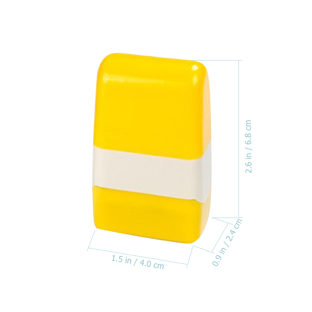 Kunststoff Vertraulichkeit Siegel Stempel Roller Sicherheitsstempel für Home Office Privatsphäre Versiegelung Öl Nachfüllung Nr