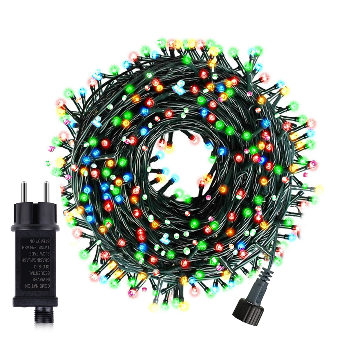 Hohe helle funkelnde Stern-LED-Lichterkette, wasserdicht, 220 V, 110 V, Garten, Hochzeit, Weihnachten, Außenterrasse, Girlande, Dekoration