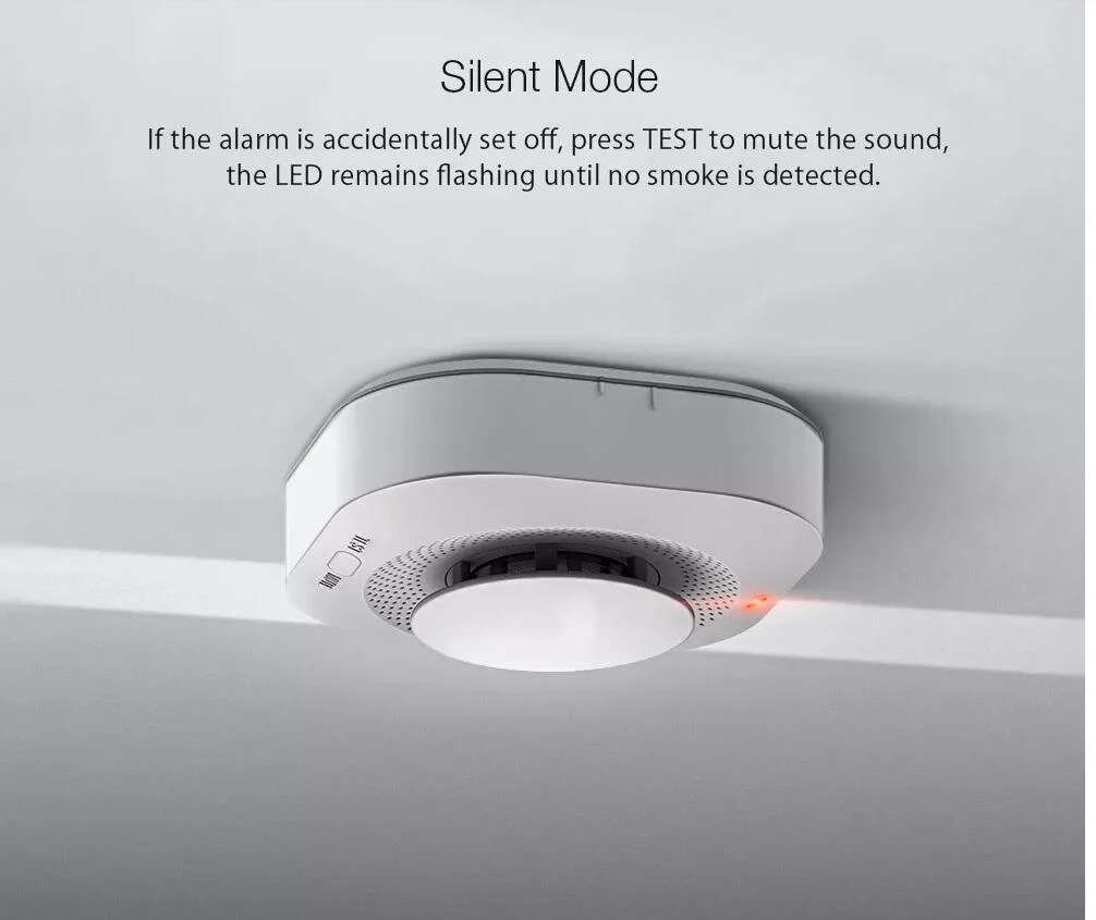 Wireless 433mhz Smoke Detetor Sensor Work With Home Security Alarm System Independent use Smoke Fire Protect alarm