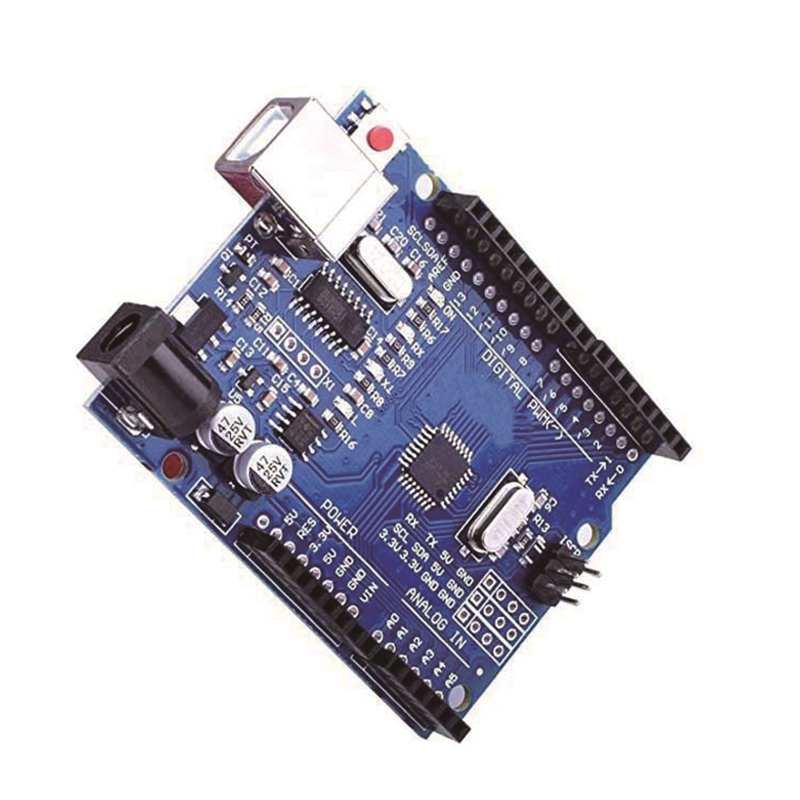 Placa de desarrollo UNO R3, placa base con cabezal de Pin recto DIP, ATmega328P/ATmega328PB CH340 CH340G para Arduino UNO R3