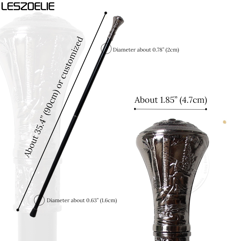 Bengala de luxo com cabeça de lobo, bengala para homens 2025, moda decorativa, bengalas de mão elegantes, botão vintage