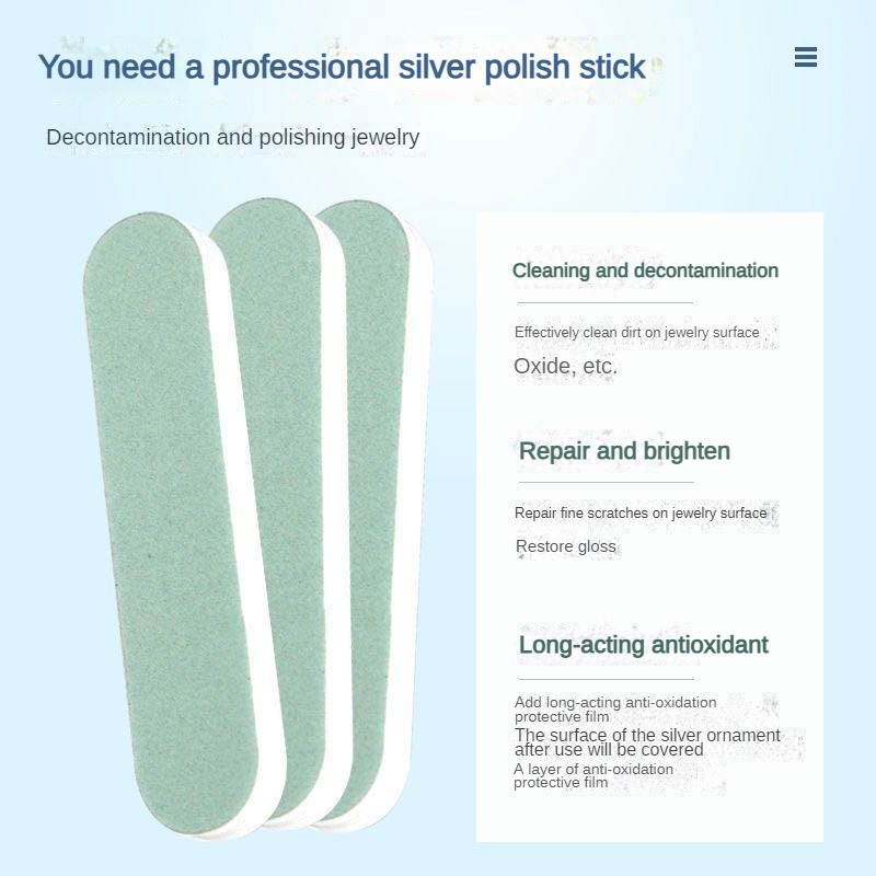 Barra De Polimento De Prata Esterlina, vara De Polimento De Jóias, reparo De Relógio De Moldura, Ferramentas De Polimento De Prego