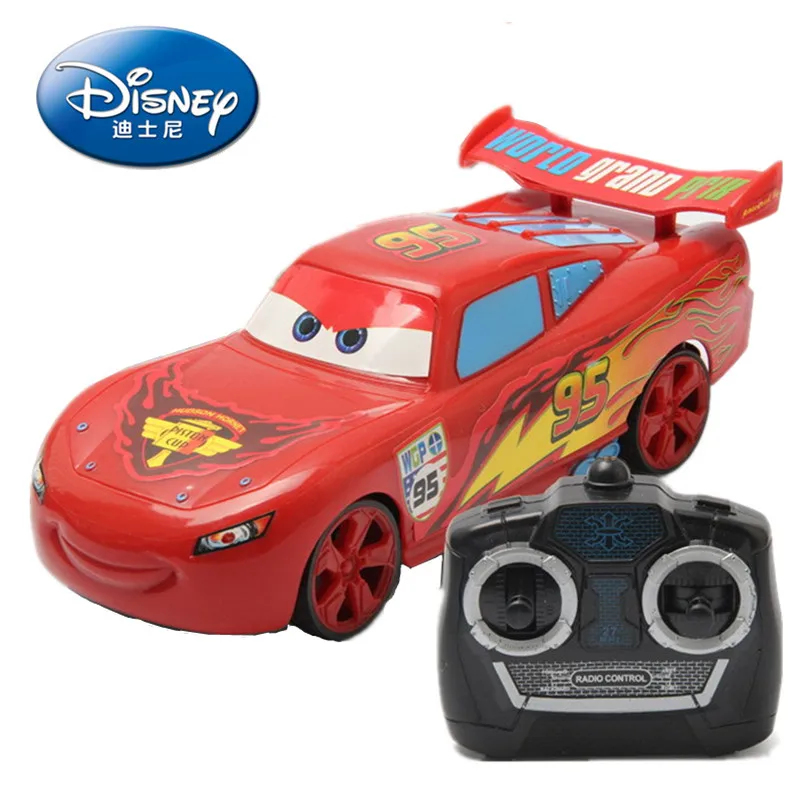 Anime Pixar Cars 3 jouet électrique voiture foudre Mcqueen Spider Man quatre canaux télécommande modèle de voiture jouets pour enfants cadeau