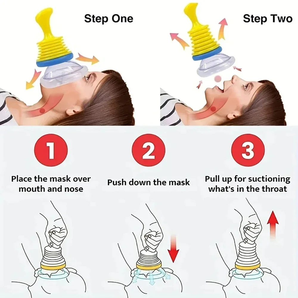 4/3PCS Choking Rescue Device CPR First Aid Kit For Adult Child LifVac Asphyxia Rescues Device Portable First Aid Choking Device