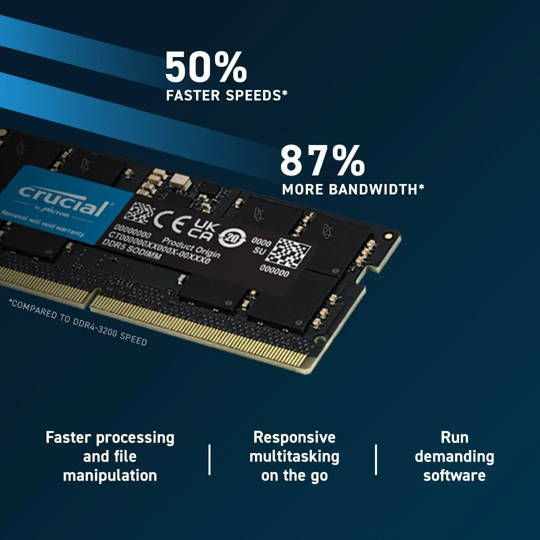 DDR5 32GB 16GB 8GB 4800 5200 5600MHz Memoria Ram DDR5 Memoria para portátil SODIMM RAM para computadora portátil