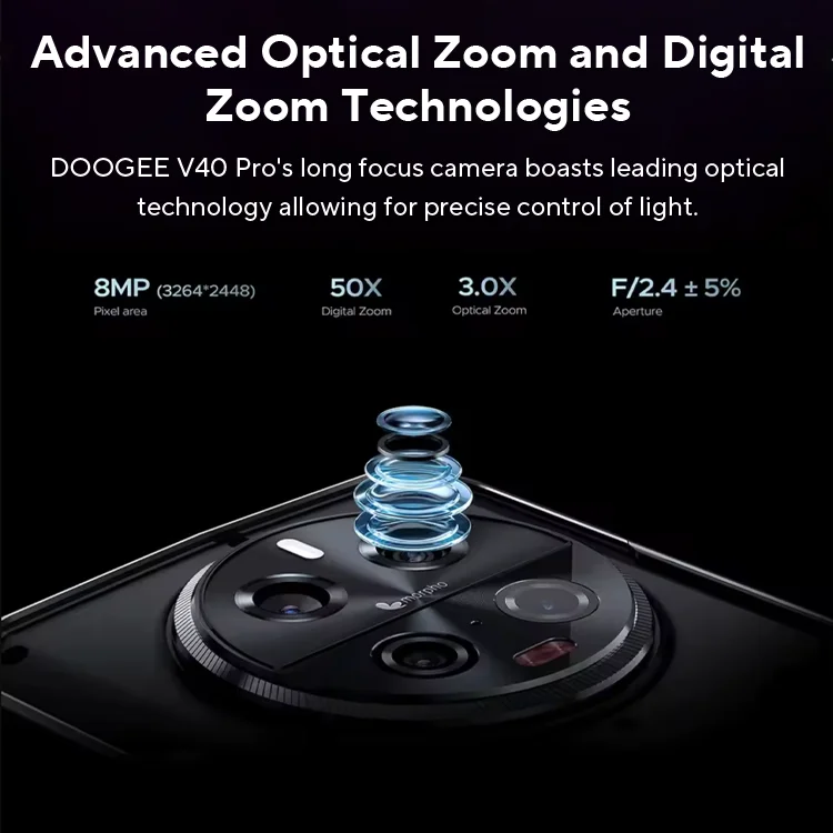 ワールドプレミア DOOGEE V40 Pro 5G 頑丈な電話 6.78 "16GB + 512GB ゲーム電話 Dimensity 7300 200MP AI カメラ 8680mAh Android 14