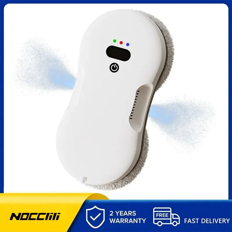 Robot inteligente de limpieza de ventanas con pulverizador de doble cara con fuerte succión, limpiador de vidrio eléctrico para ventanas de hogar y oficina de gran altura