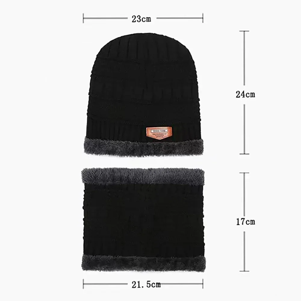 Gorros de invierno para hombre y mujer, gorro de punto de terciopelo, bufanda de lana Coral, pasamontañas para conducción al aire libre, máscara cálida y gruesa, protección del cuello de terciopelo