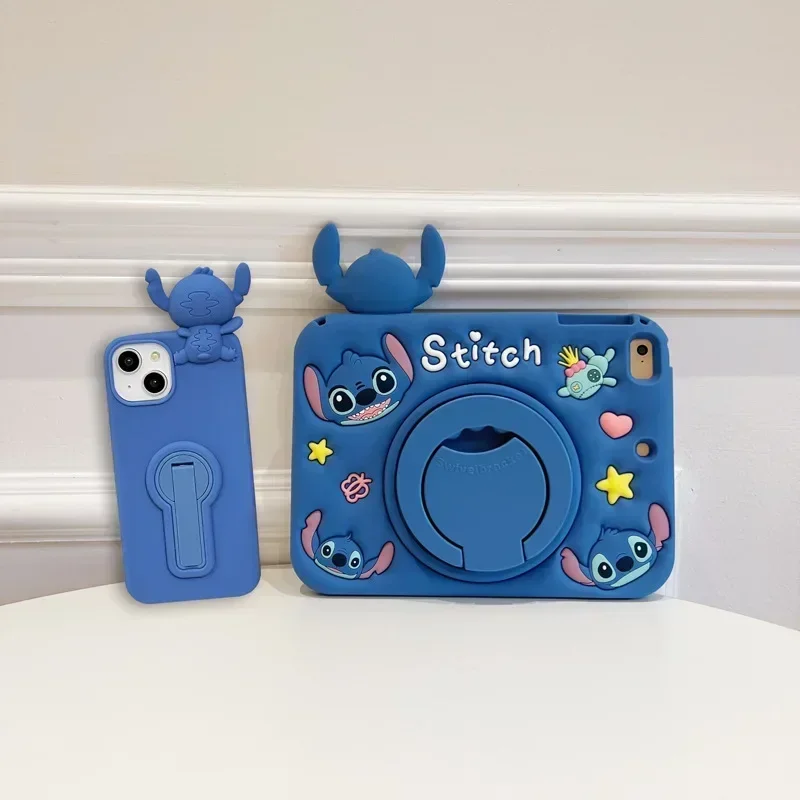 Funda Lilo Stitch para Xiaomi RedMi Pad SE 11 pulgadas Silicona suave amigable para niños 360 °   Funda con Soporte Giratorio para Tablet Redmi pad SE 11