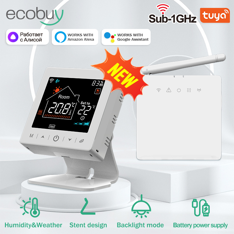 Tuya Smart Wifi Kessel Thermostat Drahtlose Kombi Batterie Für Gas Kessel Heizung Tuya Thermostat Smart Home Google Home Alexa