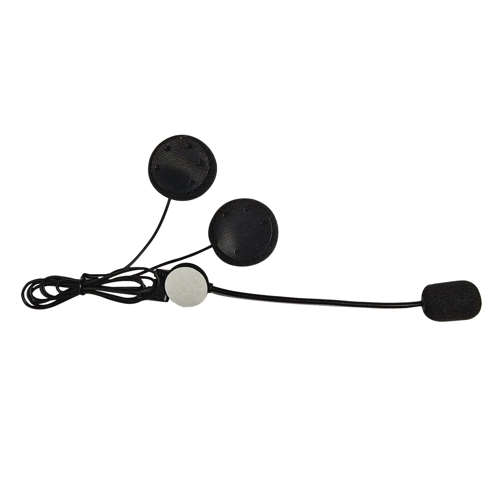 Capacete de motocicleta com alto-falante, microfone, clipe opcional e base, plugue tipo C, fone de ouvido para EJEAS V6 PRO