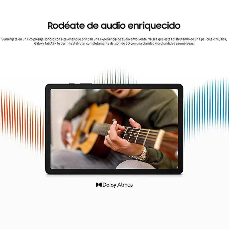 Samsung Galaxy Tab A9+ WI-FI，Tableta，Octa-Núcleo，8 MP Cámara，11 pulg，7040 mAh batería