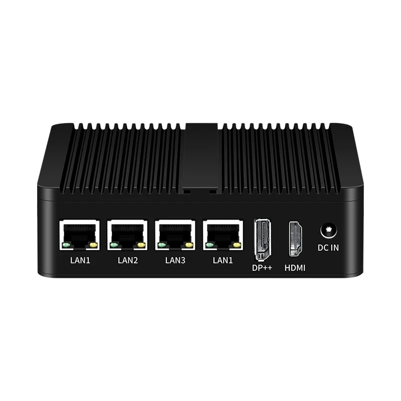 Кулер, промышленный мини-ПК с поддержкой Intel N100 DDR4 windows10 Phoenix RS485 RS232, Безвентиляторный Компьютер