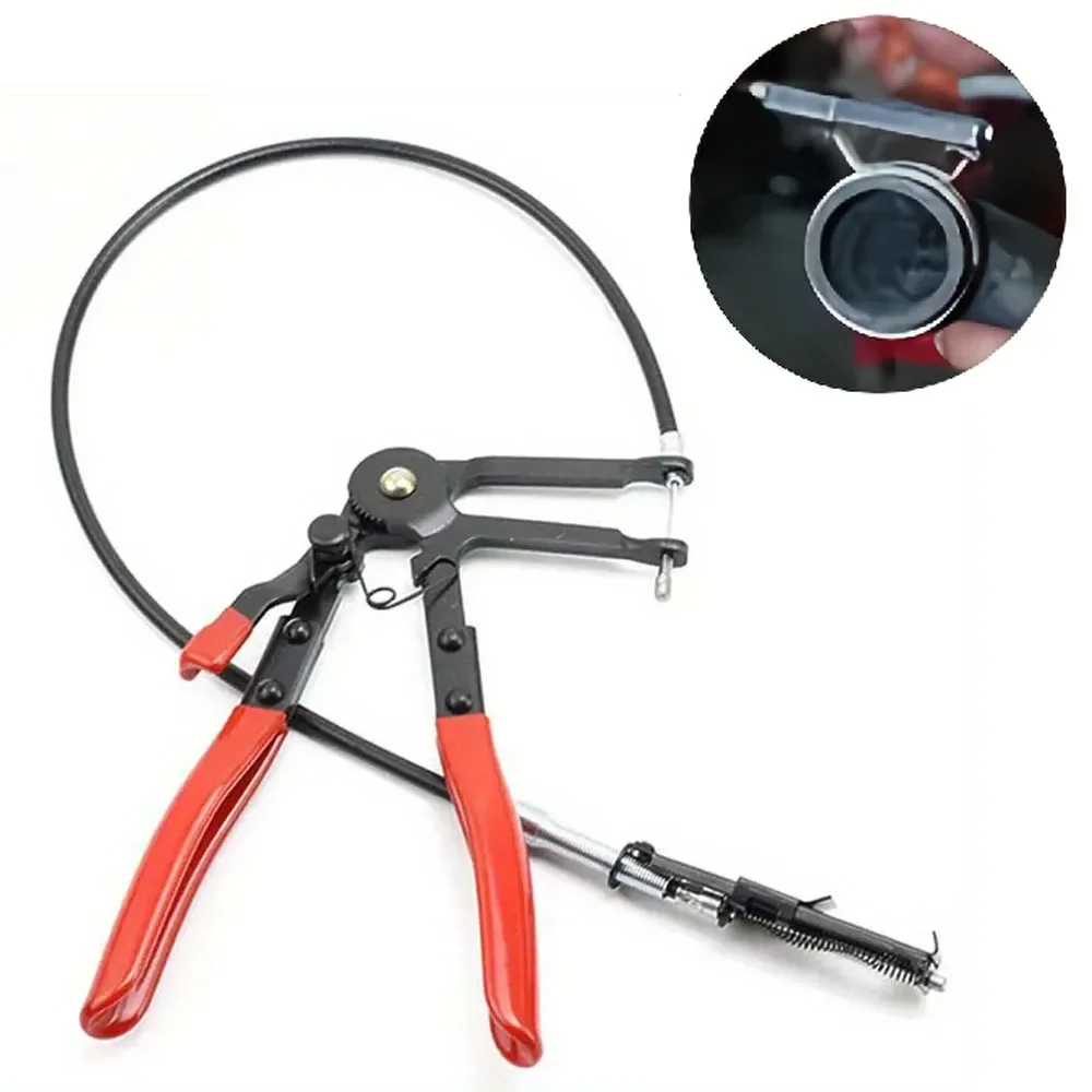 คีมหนีบ Bendable ท่อ Clamps ประเภทสายเคเบิล Flex Cable ยาว Auto ท่อ Clamps ท่อตรง Bundle Removal Auto Repair เครื่องมือ