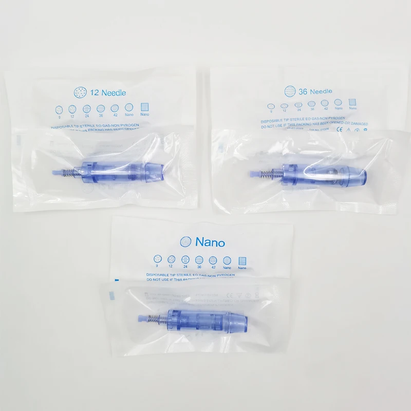 10/50/100pcs Dr.pen A1 A6 M5 M7 N2 E30 A10 MYM เข็มตลับหมึก Bayonet สำหรับ Dermapen 9/ 12/ 24/ 36/ 42/ NANO PIN drpen เข็ม
