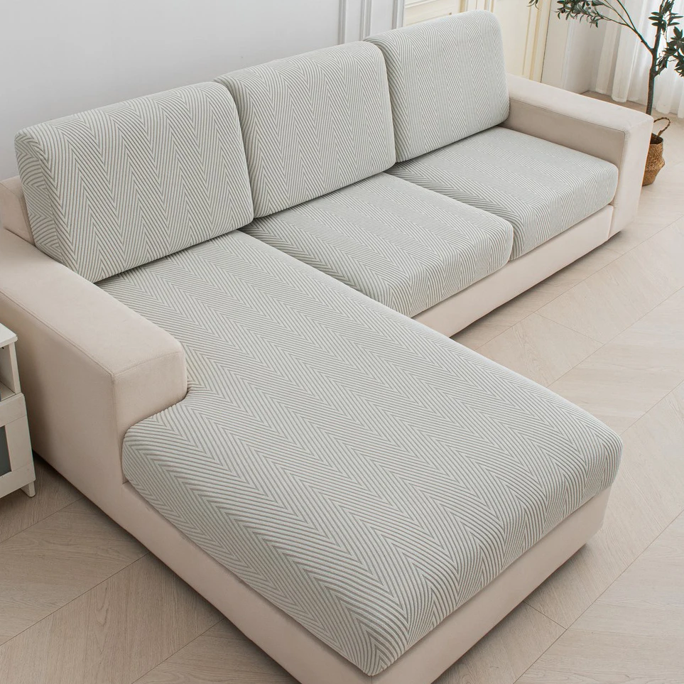 Funda de asiento de sofá Jacquard, funda elástica gruesa para sofá, Protector antipolvo, funda de cojín de sofá extraíble, 1 ud.