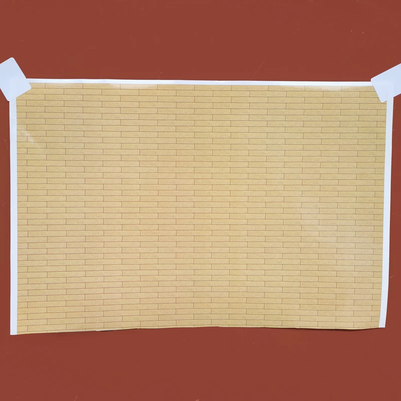 2 Chiếc Tường Gạch Mô Hình Kiến Trúc Sandtable Mô Hình Quy Mô Chất Liệu Thu Nhỏ Abs Tấm Vuông Lưới Gạch Mô Hình 19*29cm