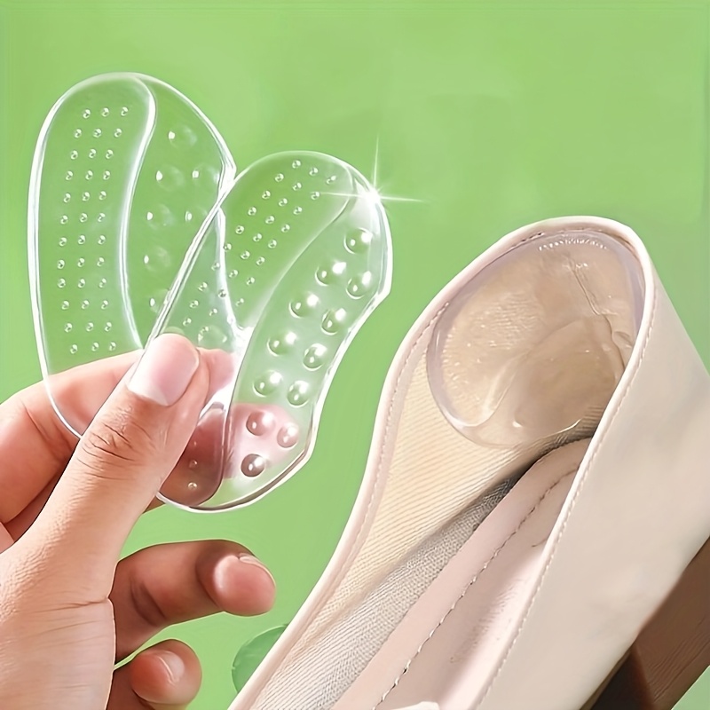 1 par de apertos de calcanhar de silicone adesivos de calcanhar para mulheres homens anti deslizamento almofadas de calcanhar inserções antiderrapantes almofadas pé calcanhar cuidados protetor