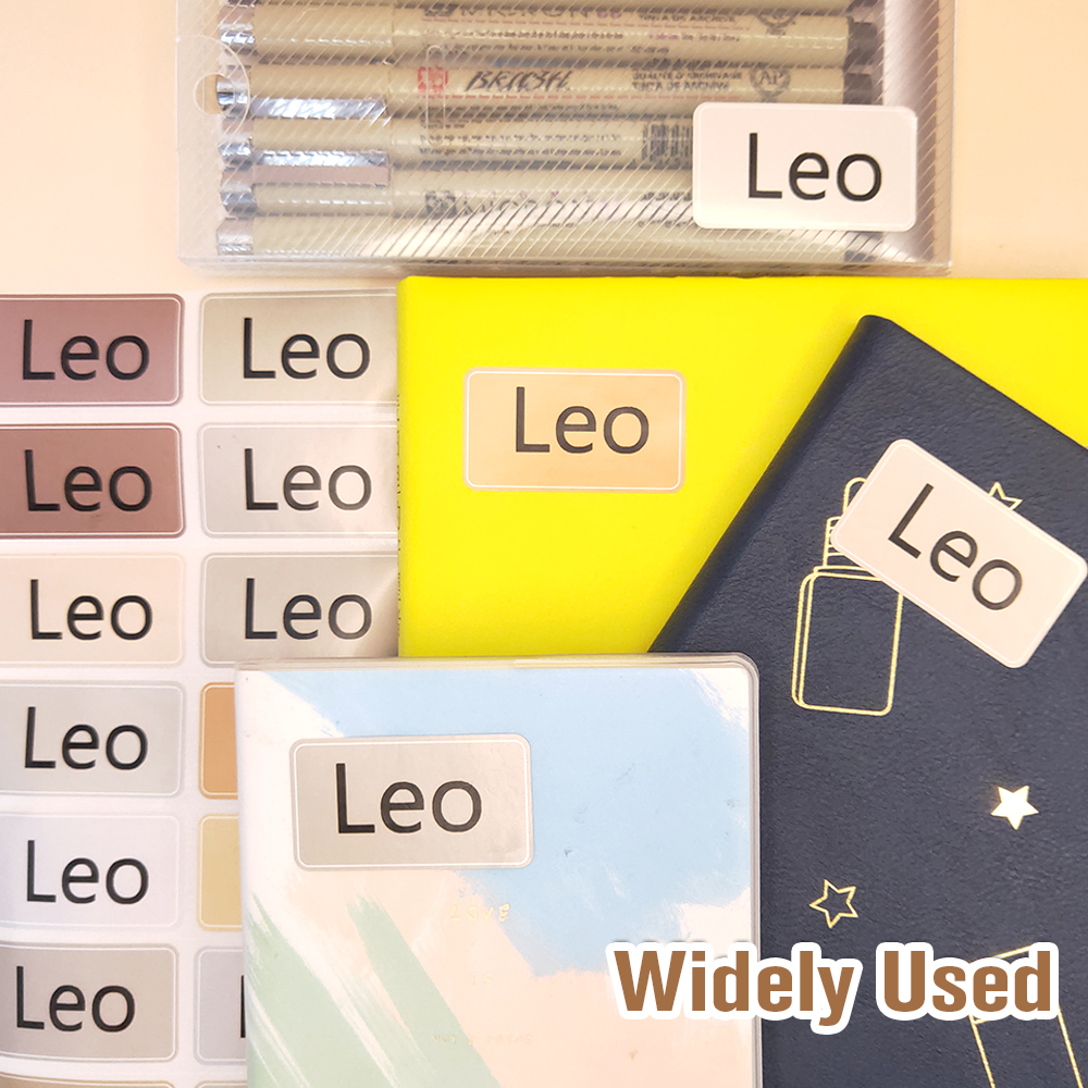 Personalized Macaroon Name Sticker Custom Colorful Tag Cartoon Waterproof Decal Label For Children School Stationery Stickers