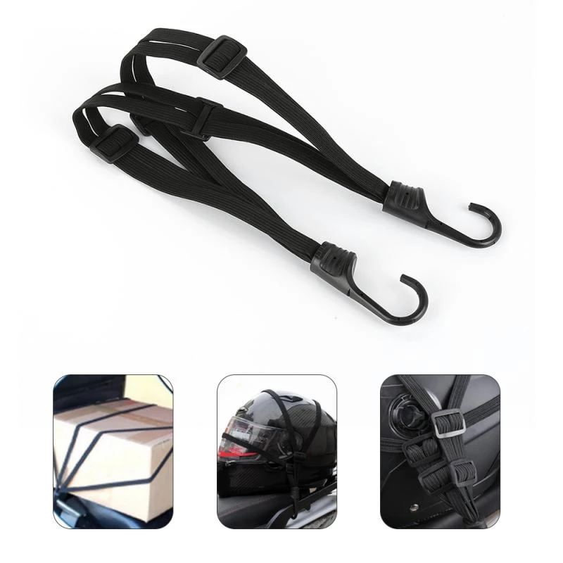 Motorcycle and Bicycle Retractable Helmet Luggage Elastic Rope Strap