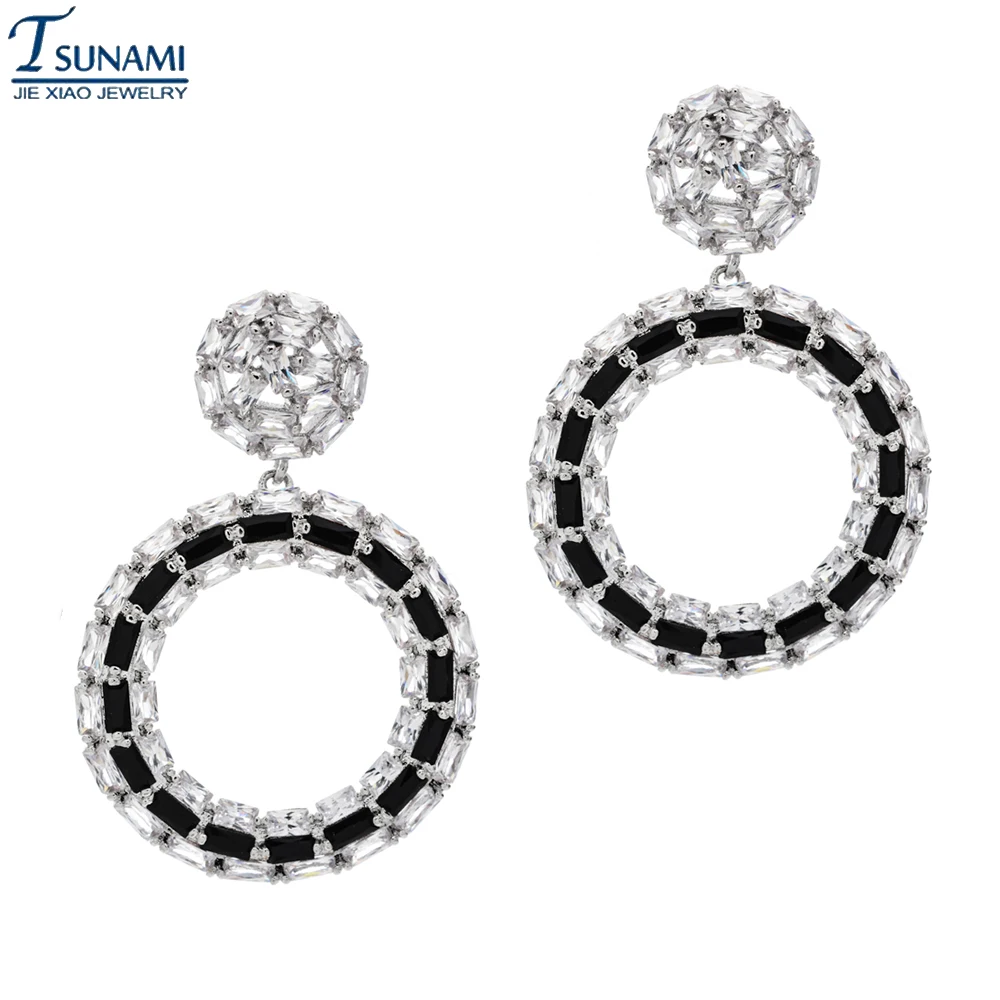 Anting-anting zirkon kualitas tinggi trendi baru untuk wanita anting-anting perhiasan pesta pernikahan desain kreatif mode untuk pengiriman Drop