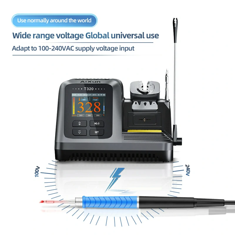 AIXUN T320 สถานีบัดกรี 200W 2S ความร้อน Solder Paste T245 C210 Soldering Handle Tip สําหรับซ่อมโทรศัพท์มือถือเครื่องเชื่อม