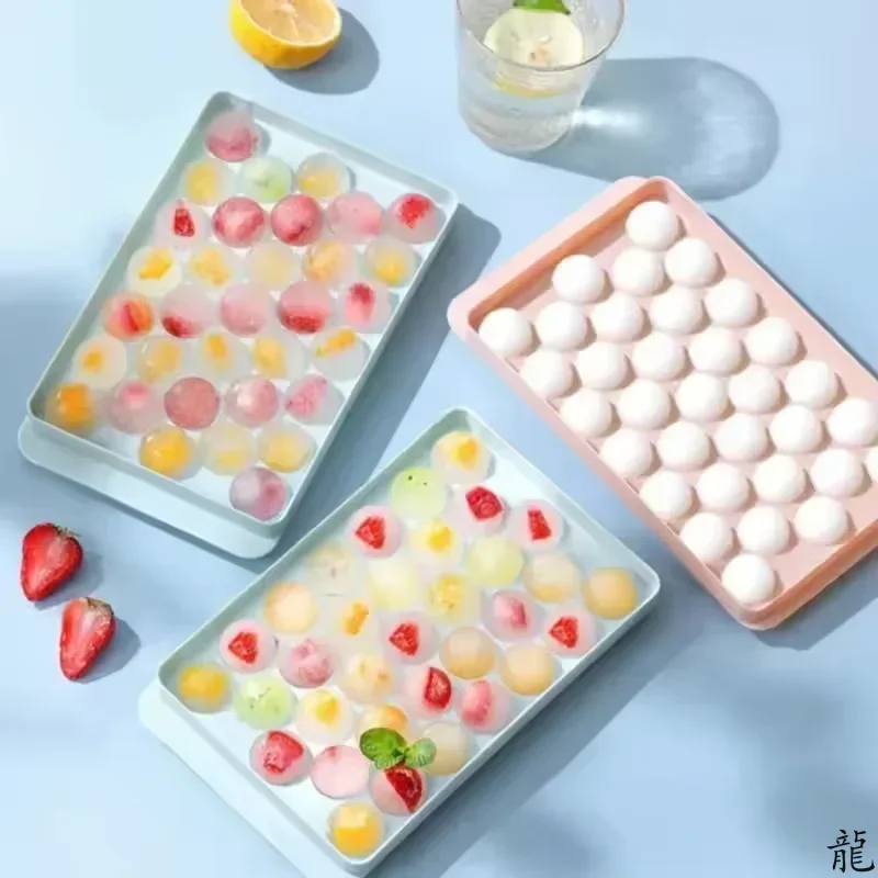 33 Ice Boll Hockey PP Mold Frozen Whiskey Ball Popsicle Ice Cube Tray Box Lollipop Making Gifts Kitchen Tools Accessories