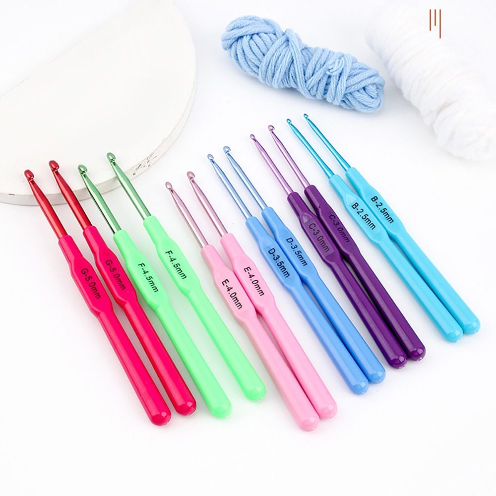 Alumínio Knitting Needles, Long Multisize Crochet Needles, Weaving Tool, DIY costura acessórios, Novo