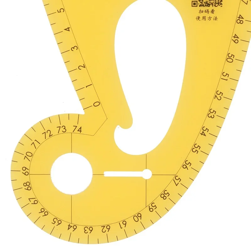 Führungs lineal zu Muster machen Modedesign Lineal Kleidung Kurve Armloch Lineal