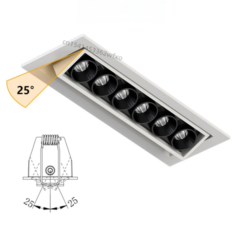 Mini luces LED de cielo regulables, focos COB, luces de rejilla de AC110V-220V, luces de línea, bombillas de iluminación interior para sala de estar