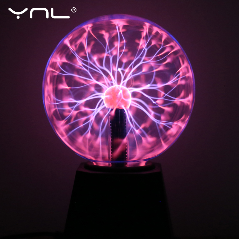 Nouveauté magique boule de Plasma lumière lampe électrique veilleuse 3 4 5 6 pouces Table lumières sphère noël enfants cadeau verre Plasma lampe