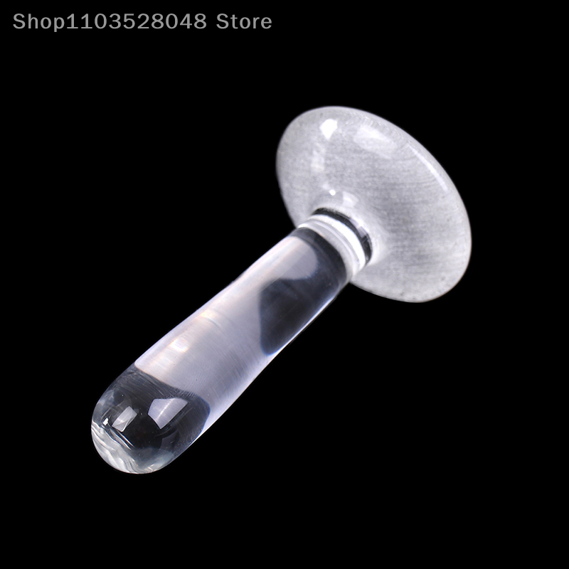 Transparent Small Flat-Base Grinding Rod Herbal Pestle for Minerals/Pigments/Crystals Lab & DIY Tool Kit