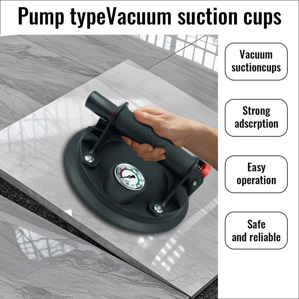 Vacuümzuignap 250 kg draagvermogen 8 inch vacuümzuignap Zware lifter voor graniet tegels glas Handmatig tillen