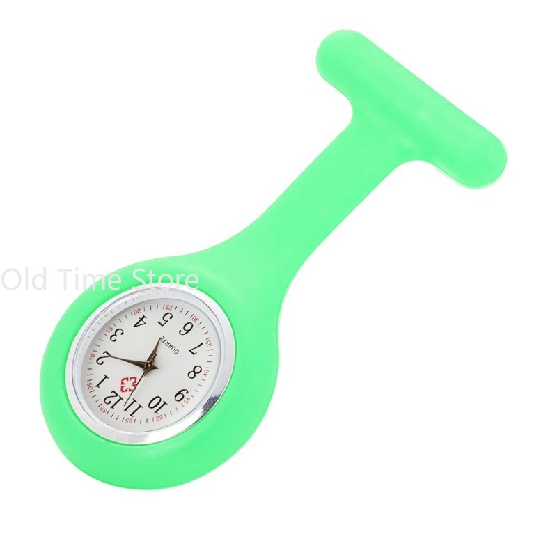 Relojes de bolsillo de moda, reloj de enfermera de silicona con batería, relojes médicos Unisex, reloj