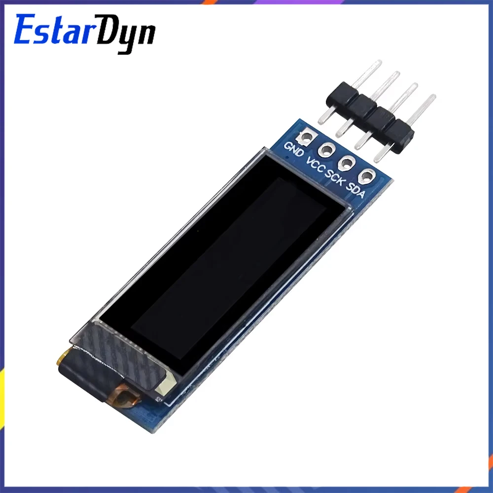 Moduł wyświetlacza OLED 0,91 cala I2C 128x32 dla Arduino Raspberry Pi ESP32, biały niebieski żółty