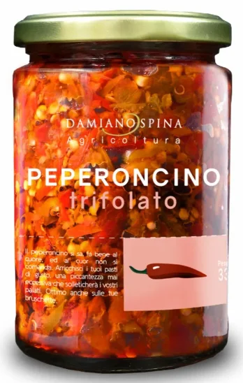 Peper oncino trifolato 330g würziger Pfeffer-Damiano-Spina