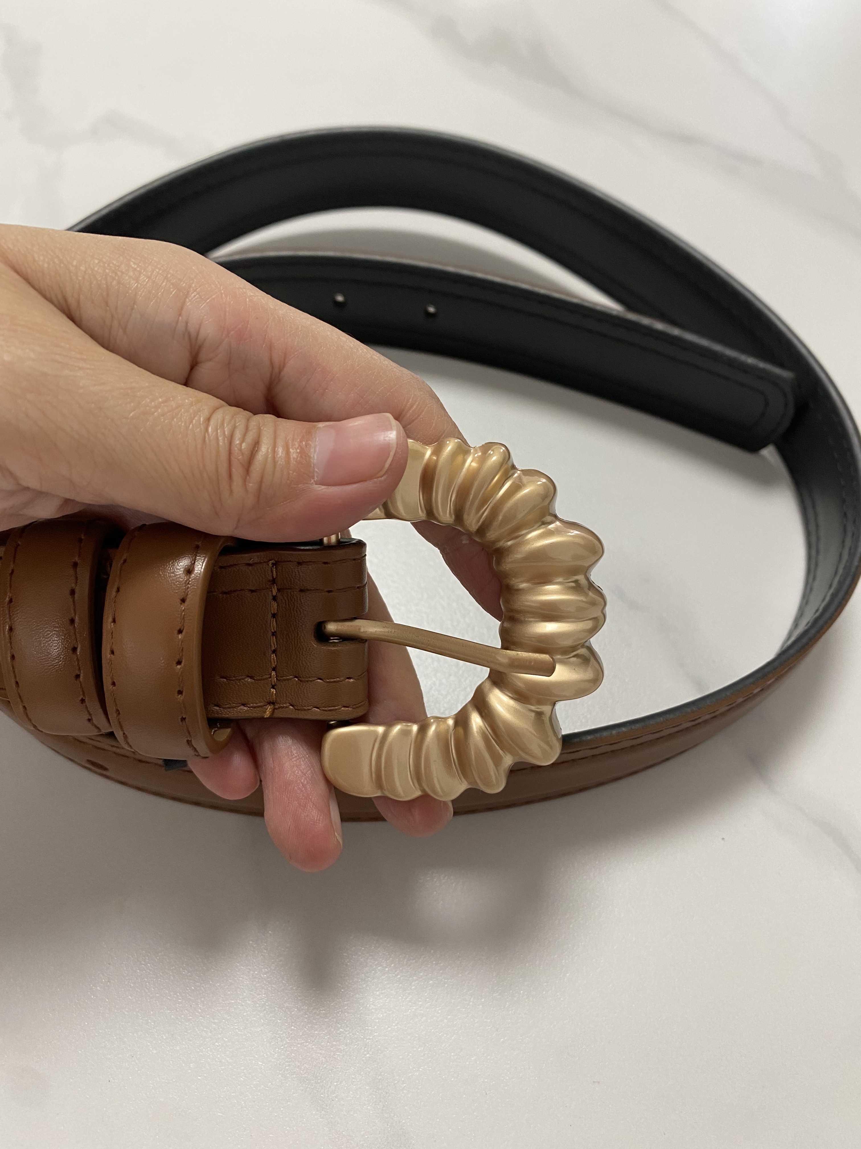 ผู้หญิงรันเวย์แฟชั่น Vintage ของแท้หนัง Cummerbunds ชุดสุภาพสตรีรัดตัวเข็มขัดตกแต่งเข็มขัดแคบ R1454