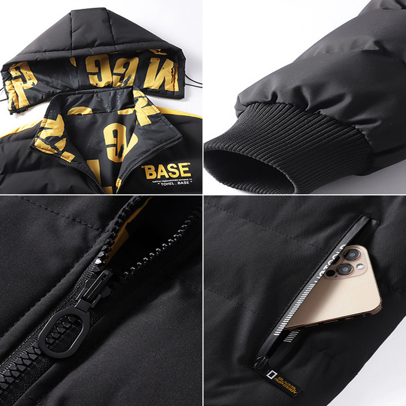 DIMUSI, chaqueta acolchada de invierno para hombre, Parkas térmicas gruesas a la moda para hombre, prendas de vestir informales, rompevientos, abrigos con capucha, ropa para hombre